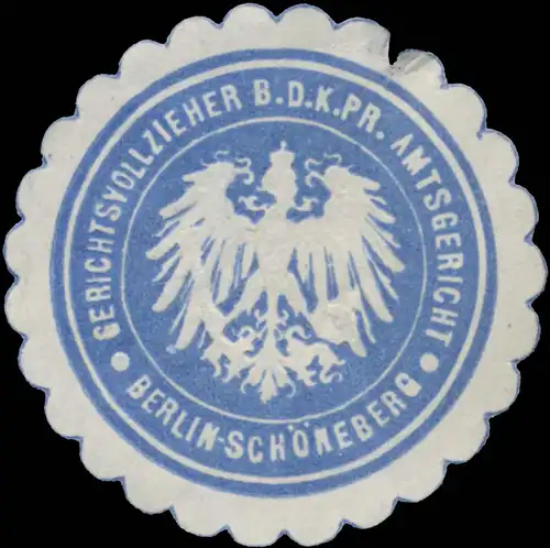 Gerichtsvollzieher b.d. K.Pr. Amtsgericht Berlin Schöneberg