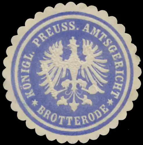 K.Pr. Amtsgericht Brotterode