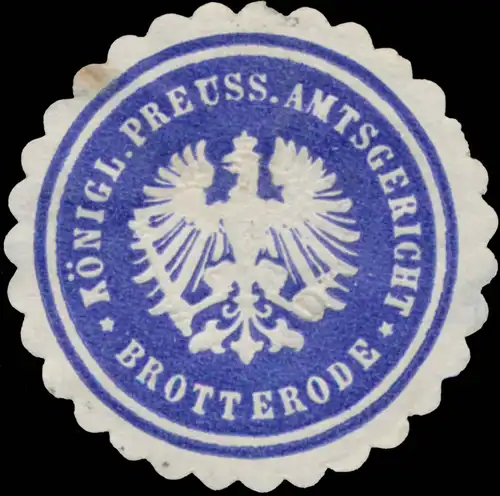 K.Pr. Amtsgericht Brotterode