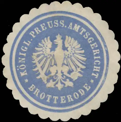 K.Pr. Amtsgericht Brotterode