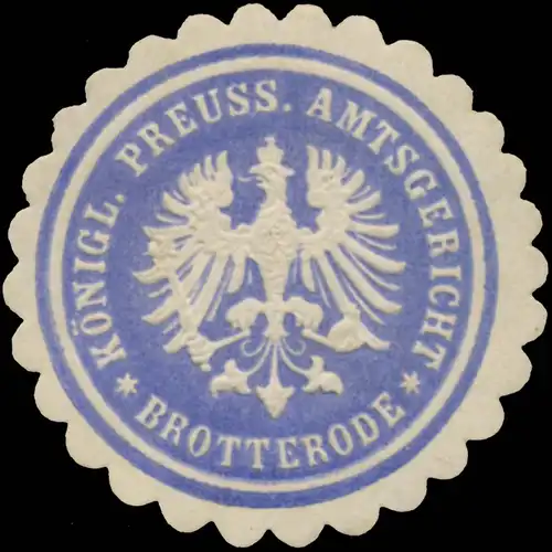 K.Pr. Amtsgericht Brotterode