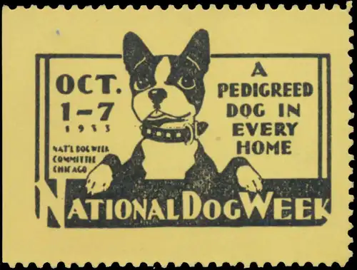 Nationale Hunde-Woche