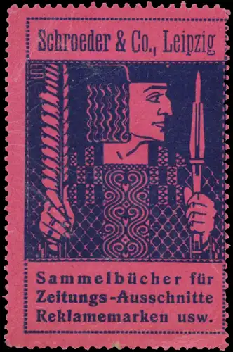 Sammelbücher für Zeitungs-Ausschnitte Reklamemarken