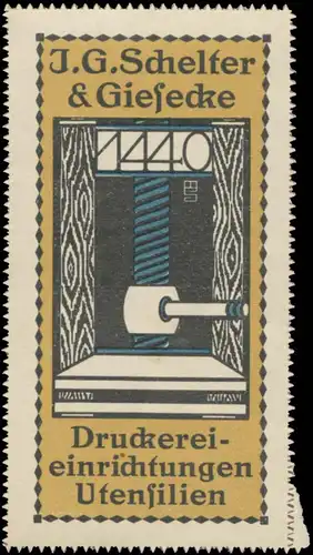 Druckereieinrichtungen Utensilien