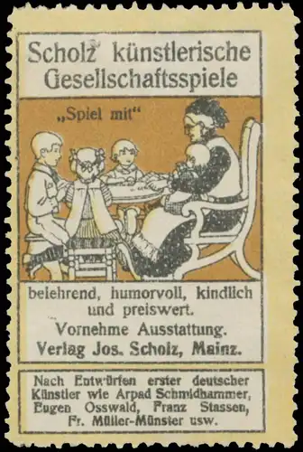 Spiel mit Scholz kÃ¼nstlerische Gesellschaftsspiele