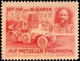 Der Zar von Bulgarien im Auto