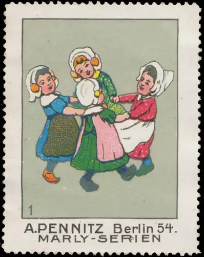 Kinder tanzen im Kreis