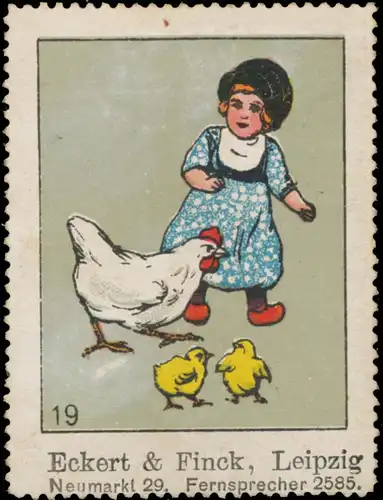 Kind fÃ¼ttert die HÃ¼hner