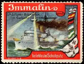S. M. S. FÃ¼rst Bismarck im Gefecht
