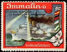 S. M. S. Fürst Bismarck im Gefecht