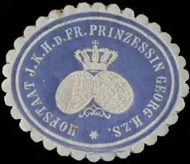 Hofstaat I.K.H. d. Fr. Prinzessin Georg H. zu Sachsen