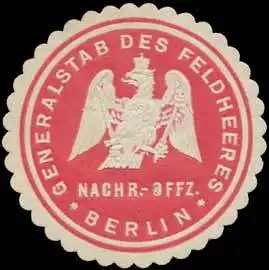 Nachrichten-Offizier vom Generalstab des Feldheeres