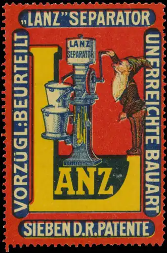 Lanz Separator unerreichte Bauart