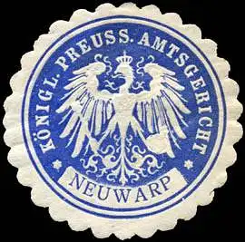 K. Pr. Amtsgericht - Neuwarp