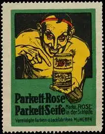 Teufel mit Parkett-Seife