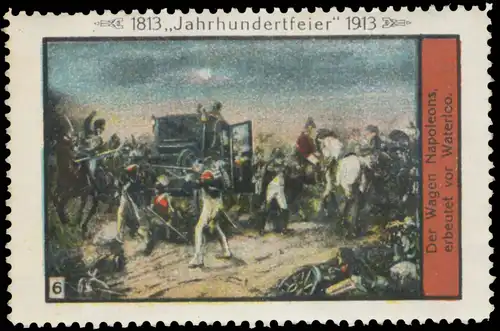 Der Wagen Napoleons erbeutet vor Waterloo