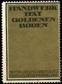 Handwerk hat goldenen Boden