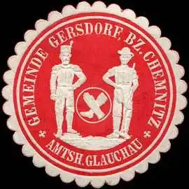 Gemeinde Gersdorf Bz. Chemnitz Amtsh. Glauchau