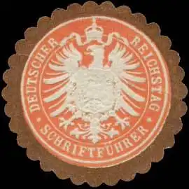 Deutscher Reichstag SchriftfÃ¼hrer