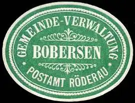 Gemeinde-Verwaltung Bobersen - Postamt RÃ¶derau