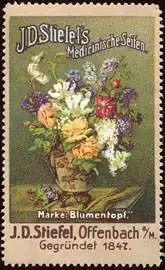 J. D. Stiefels Medicinische Seifen Marke : Blumentopf