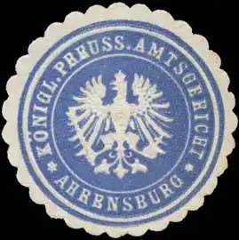 KÃ¶nigl. Preuss. Amtsgericht Ahrensburg