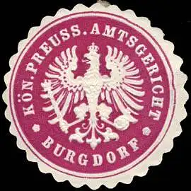 KÃ¶niglich Preussische Amtsgericht - Burgdorf