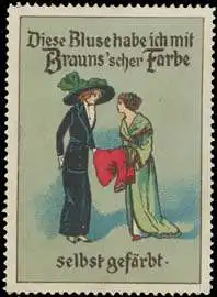 Diese Bluse habe ich mit Braunscher Farbe selbst gefärbt