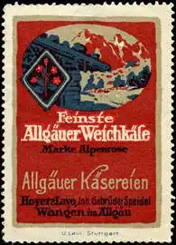 AllgÃ¤uer KÃ¤se Marke: Alpenrose