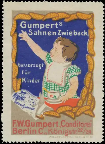 Gumperts Sahnen Zwieback bevorzugt für Kinder