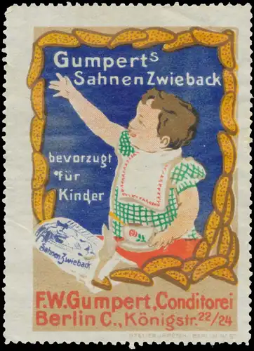 Gumperts Sahnen Zwieback bevorzugt fÃ¼r Kinder