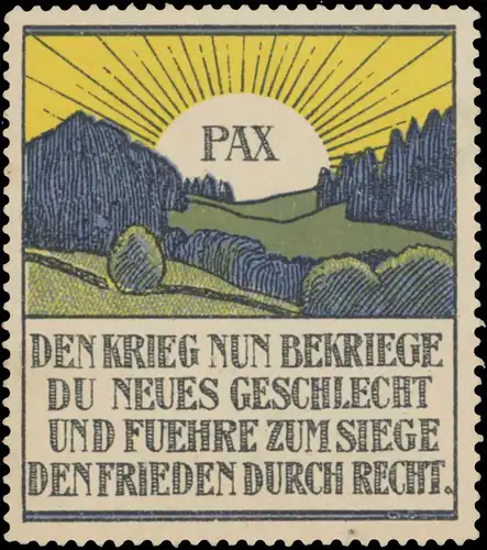 Pax - Frieden