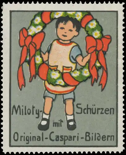 Miloty Schürzen mit Original-Caspari-Bildern