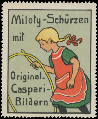 Miloty SchÃ¼rzen mit Original-Caspari-Bildern