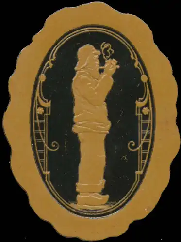 Mann raucht Zigarette