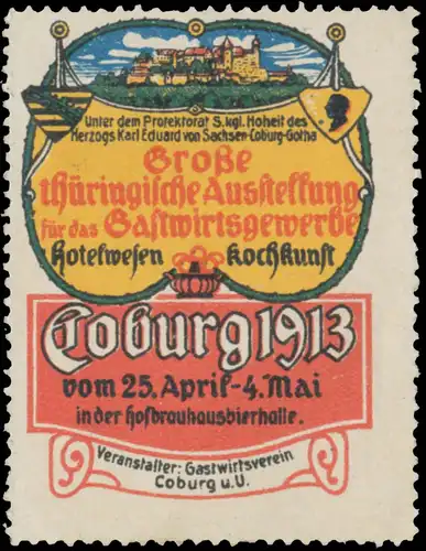 GroÃe thÃ¼ringische Ausstellung fÃ¼r das Gastwirtsgewerbe