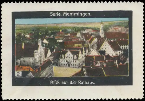 Blick auf das Rathaus von Memmingen