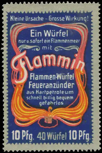 Flammin Flammen-WÃ¼rfel FeueranzÃ¼nder