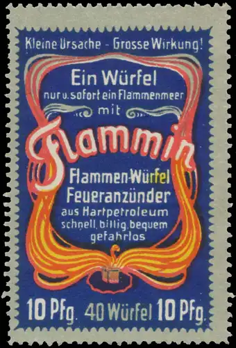 Flammin Flammen-WÃ¼rfel FeueranzÃ¼nder