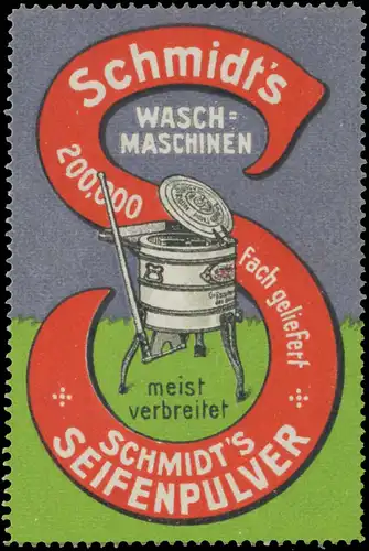 Schmidts Waschmaschinen - Seifenpulver