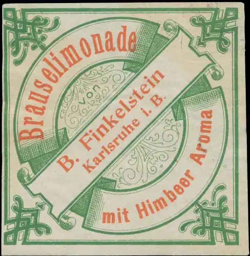 Brauselimonade mit Himbeer Aroma