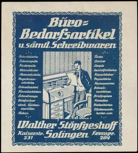 BÃ¼ro-Bedarfsartikel