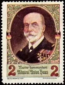 Marine-Kommandant Admiral Anton Haus