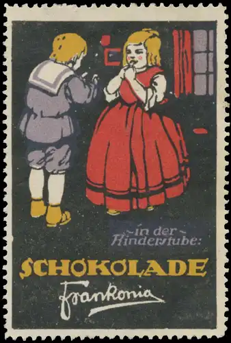 Frankonia Schokolade in der Kinderstube