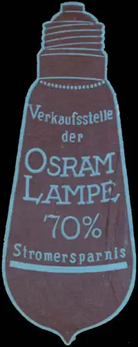 Verkaufsstelle der Osram Lampe