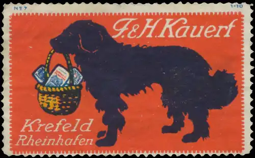 Hund mit Korb