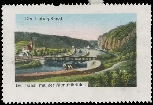Der Kanal mit der AltmÃ¼hlbrÃ¼cke