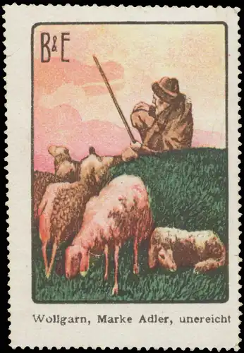 Wollgarn Marke Adler, unereicht