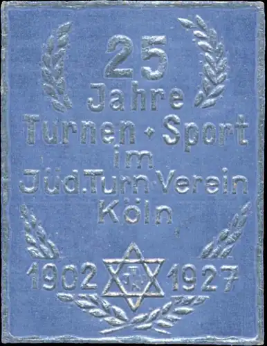 25. Jahre Turnen-Sport im JÃ¼dischen Turnverein