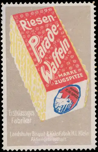 Riesen Parade-Waffeln Marke Zugspitz